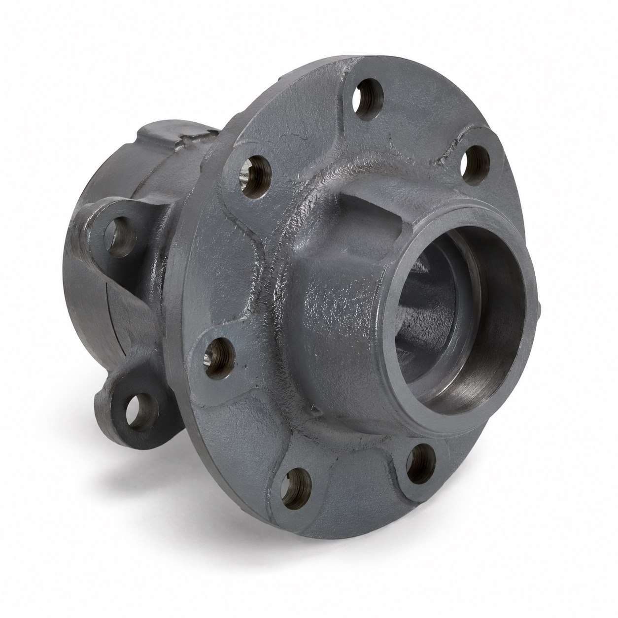 Cast housing reference with a textured exterior, finished bore and mounting holes