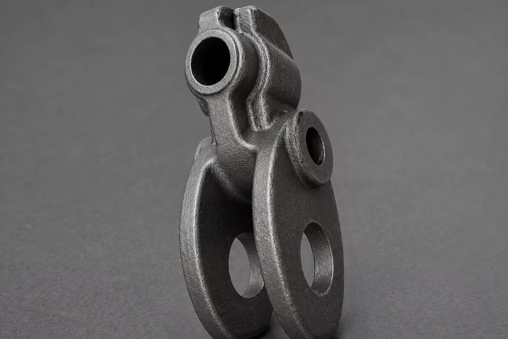 Industrial machinery metal part from drawing